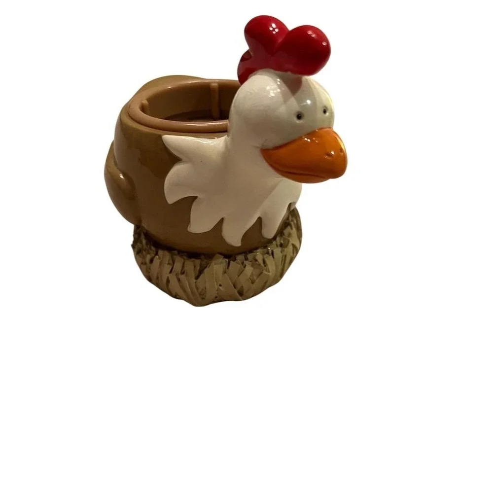 Barnyard buddies‎ Dixie cup holder farmhouse decor bathroom ceramic whimsical